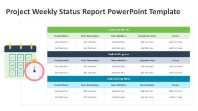 Project Weekly Status Report PowerPoint Template