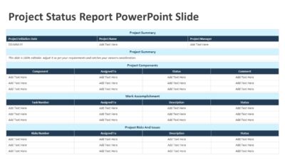 Project Status Report PowerPoint Slide