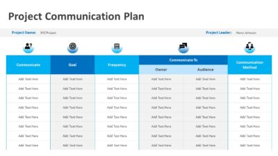 Project Communication Plan PowerPoint Template
