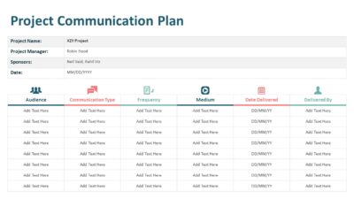 Project Communication Plan PowerPoint Slide