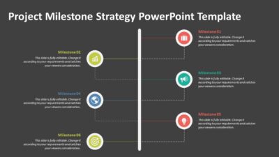 Project Milestone Strategy PowerPoint Template
