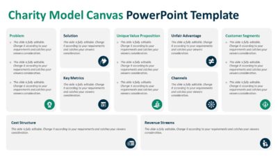 Charity Model Canvas PowerPoint Template