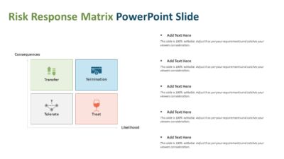 Risk Response Matrix PowerPoint Slide
