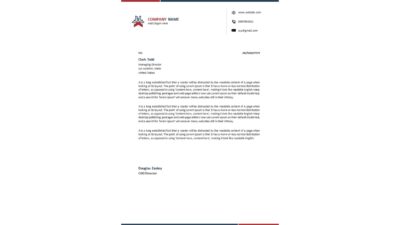 Creative Letterhead Word Template Design