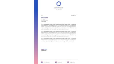 Creative Business Letterhead Word Template Design