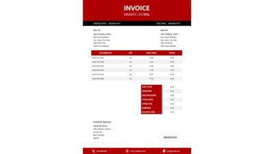 Invoice Word Template Design