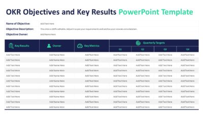 OKR Objectives and Key Results PowerPoint Template