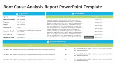 Root Cause Analysis Report PowerPoint Template