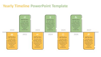 Yearly Timeline PowerPoint Template