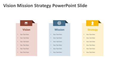 Vision Mission Strategy PowerPoint Slide