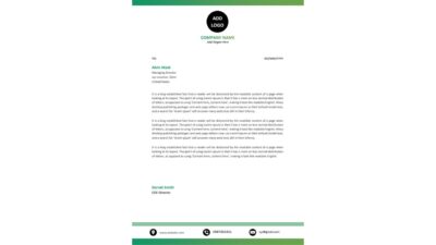 Professional Letterhead Word Template Design