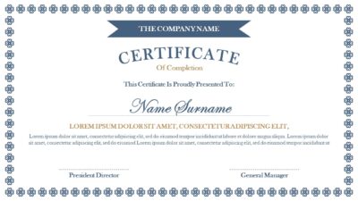 Certificate PowerPoint Slideshow
