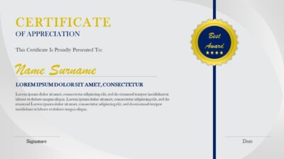 Certificate Presentation Design
