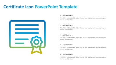 Certificate Icon PowerPoint Template