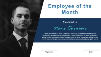 Employee of the Month Certificate Presentation Design