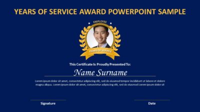 Years of Service Award PowerPoint Template