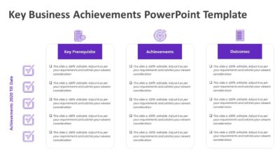 Key Business Achievements PowerPoint Template