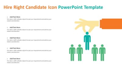 Hire Right Candidate Icon PowerPoint Template