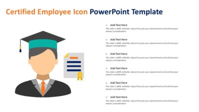 Certified Employee Icon PowerPoint Template
