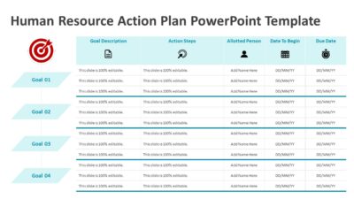 Human Resource Action Plan PowerPoint Template
