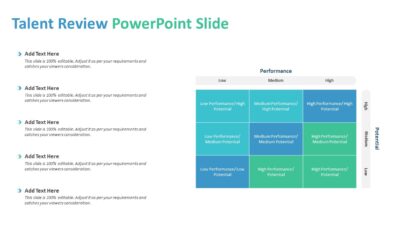 Talent Review PowerPoint Slide