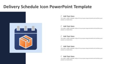 Delivery Schedule Icon PowerPoint Template