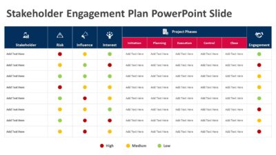 Stakeholder Engagement Plan PowerPoint Slide
