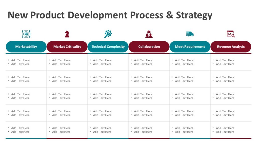 New Product Development Process and Strategy PowerPoint Template