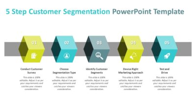 5 Step Customer Segmentation PowerPoint Template