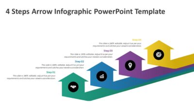 4 Steps Arrow Infographic PowerPoint Template
