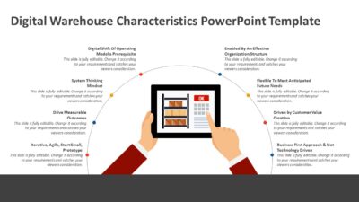 Digital Warehouse Characteristics PowerPoint Template