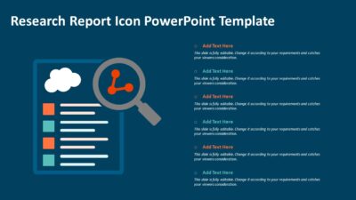 Research Report Icon PowerPoint Template