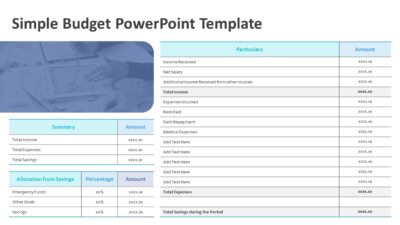 Simple Budget PowerPoint Template