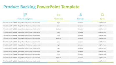 Product Backlog PowerPoint Template