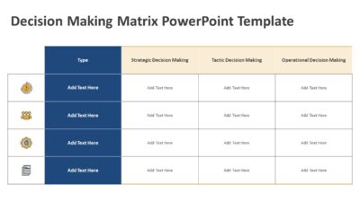 Decision Making Matrix PowerPoint Template