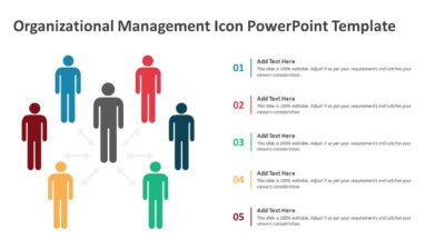 Organizational Management Icon PowerPoint Template