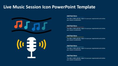 Live Music Session Icon PowerPoint Template