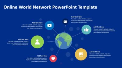 Online World Network PowerPoint Template