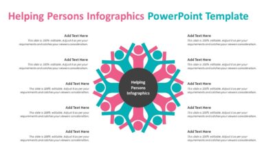 Helping Persons Infographics PowerPoint Template