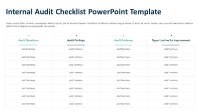 Internal Audit Checklist PowerPoint Template