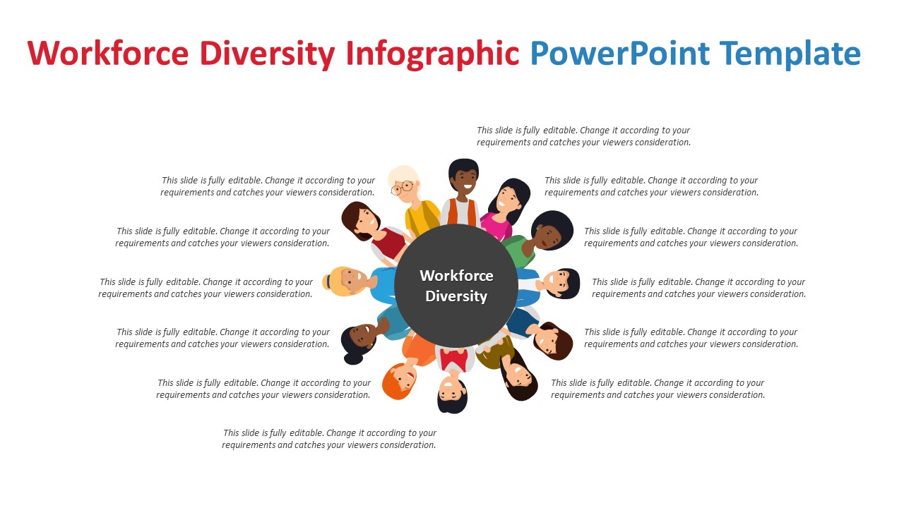 Workforce Diversity Infographic Powerpoint Template Ppt Templates
