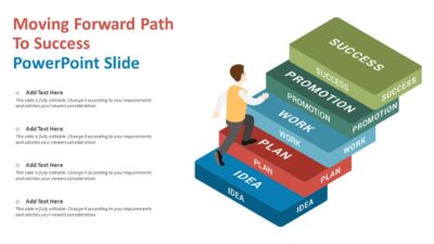 Moving Forward Path To Success PowerPoint Slide