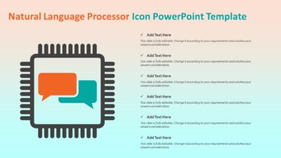 Natural Language Processor Icon PowerPoint Template