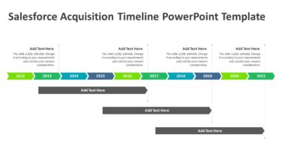 Salesforce Acquisition Timeline PowerPoint Template