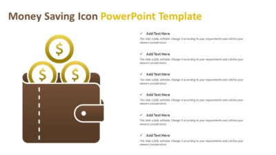 Money Saving Icon PowerPoint Template