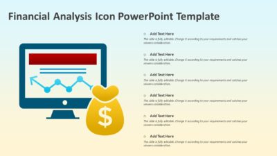 Financial Analysis Icon PowerPoint Template