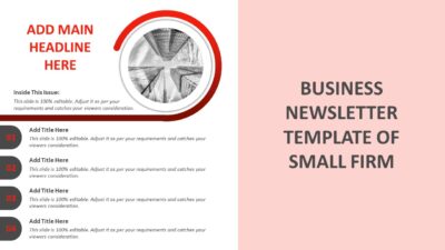 Business Newsletter Template Of Small Firm
