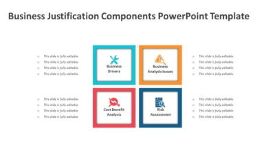Business Justification Components PowerPoint Template
