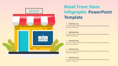 Retail Front Store Infographic PowerPoint Template
