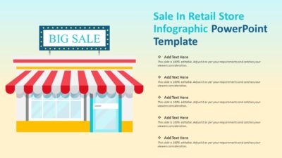 Sale In Retail Store Infographic PowerPoint Template